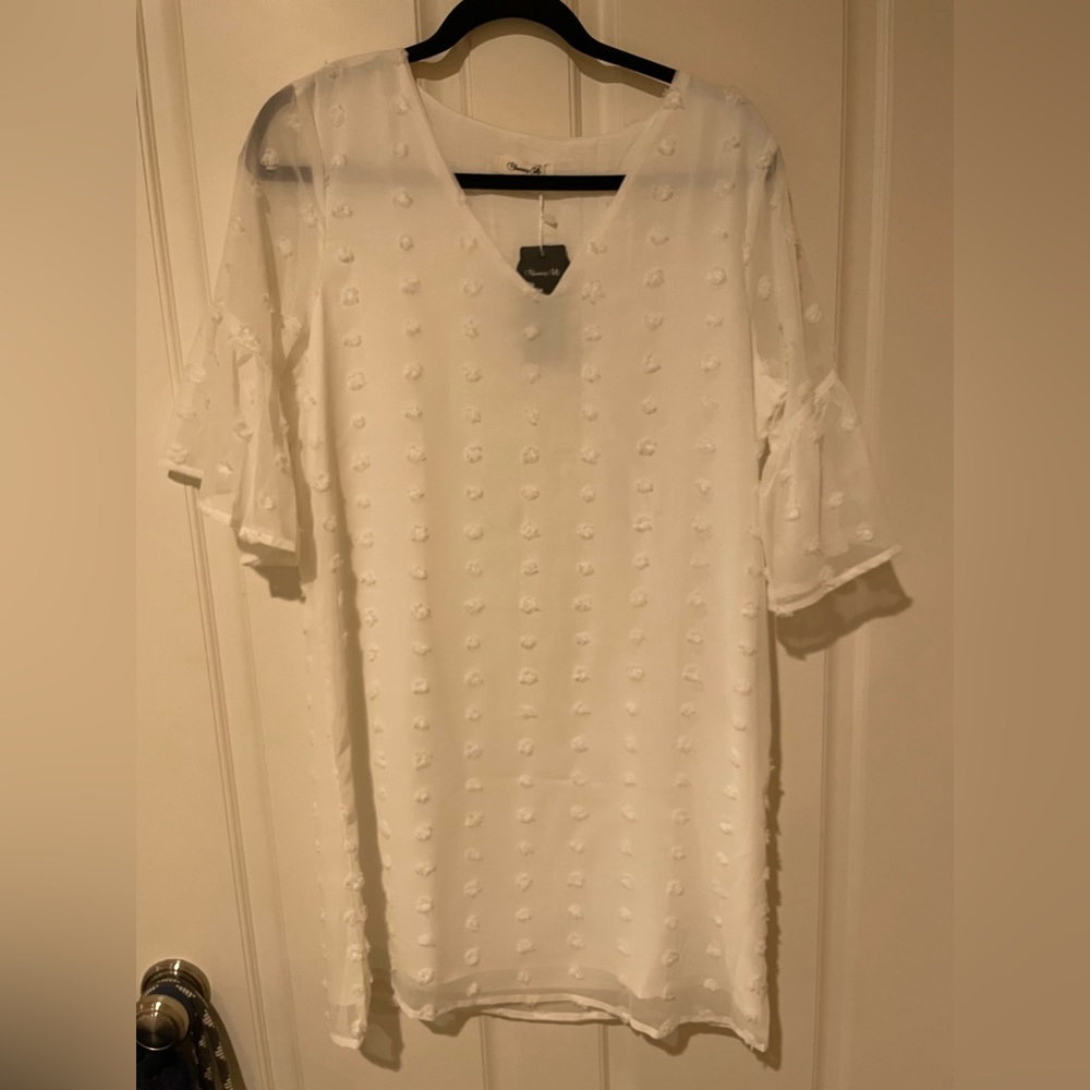 White swing dress